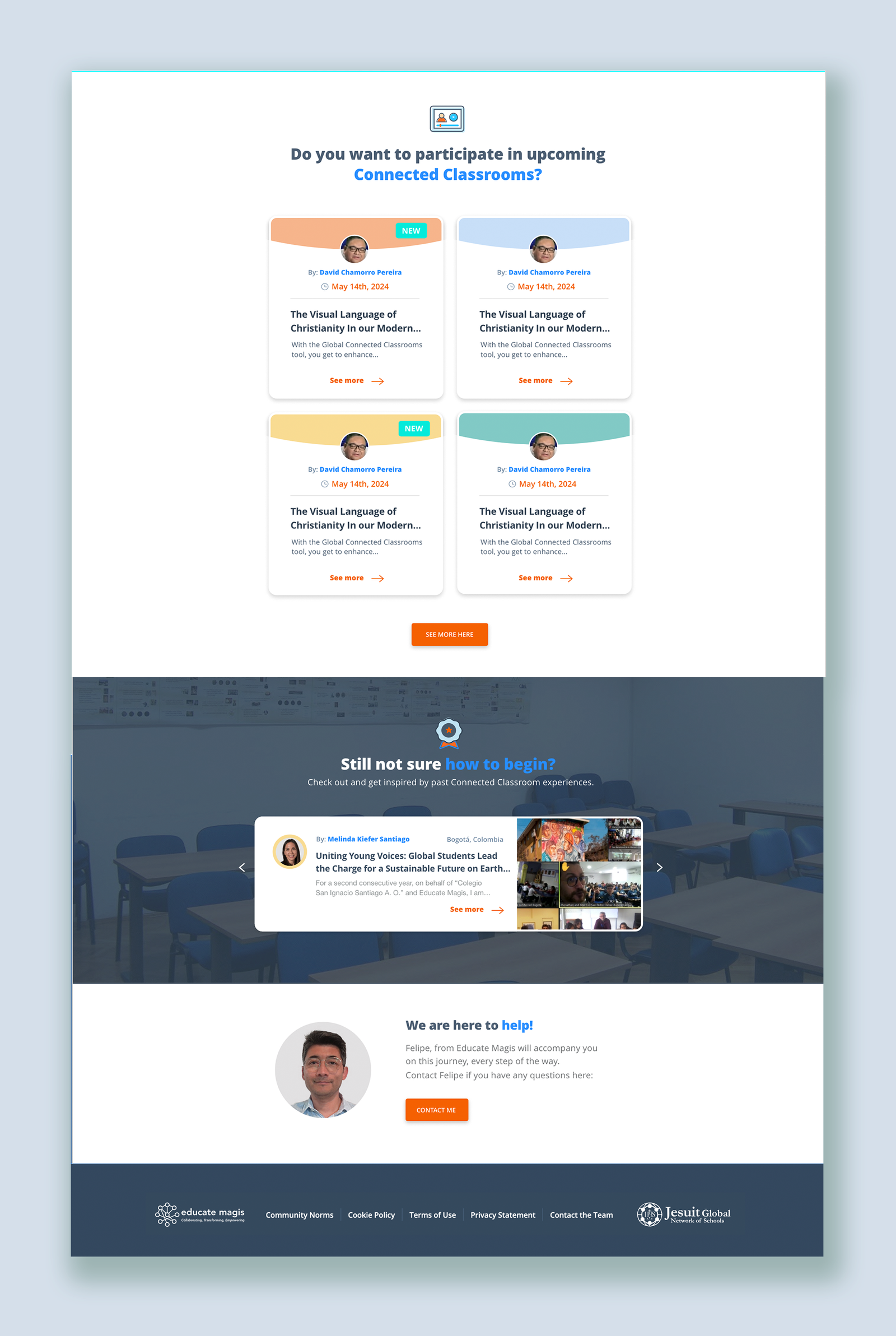 connected classroom page